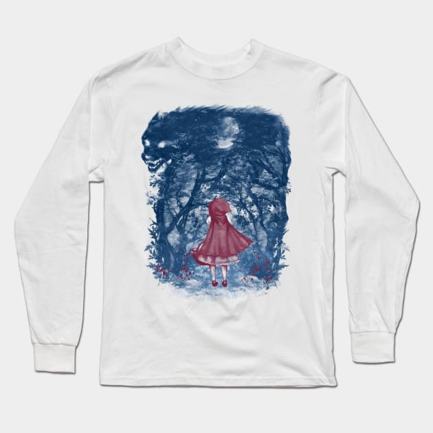 The little girl and the Wolf Long Sleeve T-Shirt by princesslestat